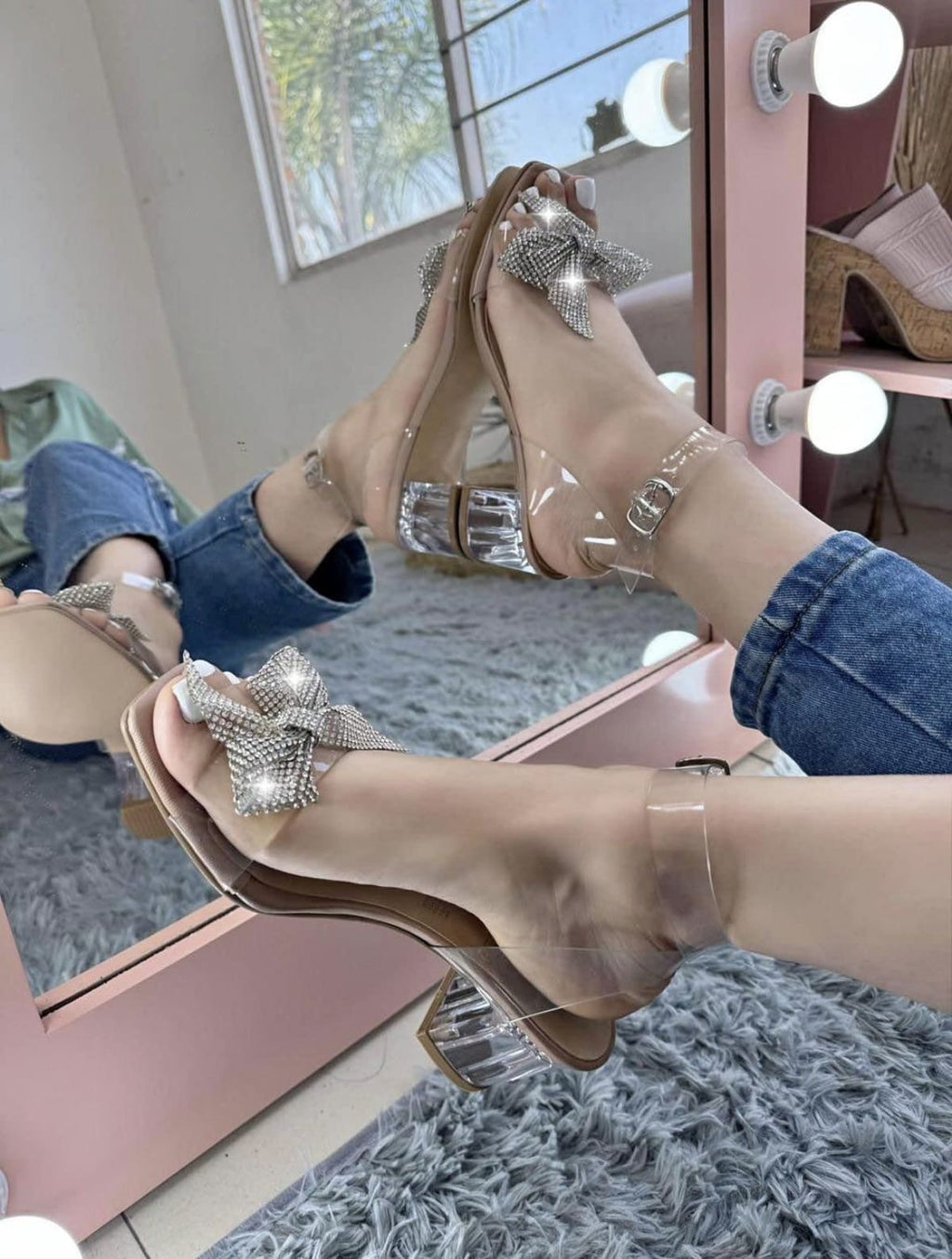 TACÓN ADORNO 💎Brilla con cada paso: Las sandalias que roban miradas 💎👠