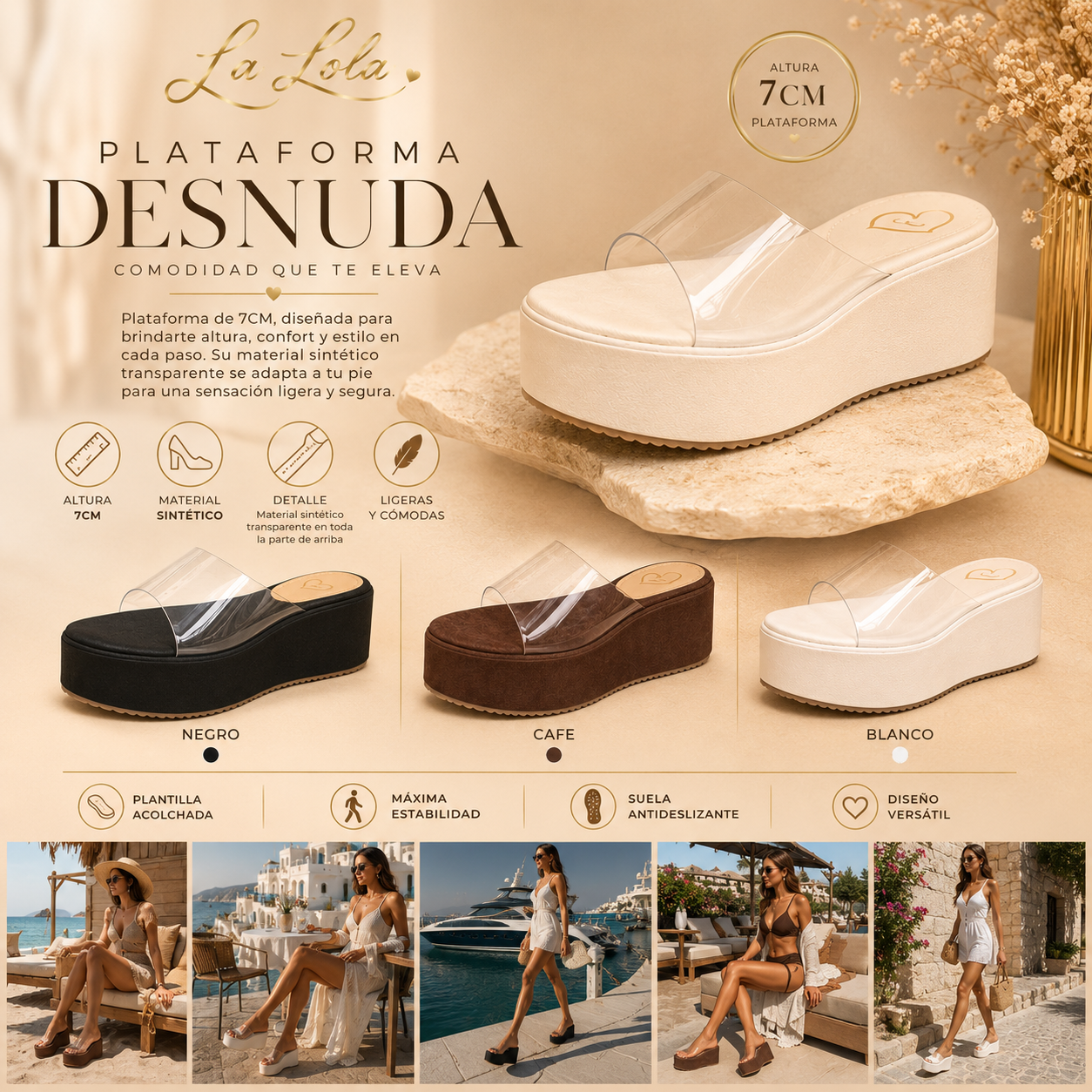 Plataforma Desnuda    🤍✨ La plataforma que combina con todos tus planes.