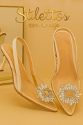 ✨ STILETTOS CON HERRAJE: Elegancia Atemporal con Toque Brillante 👠✨