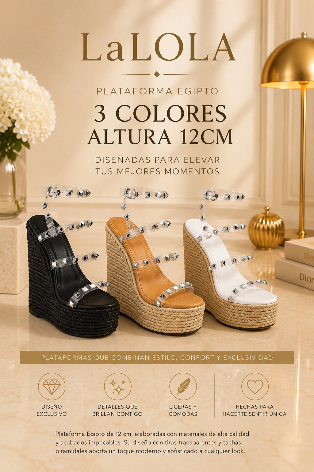 ✨EGIPTO | 3 Colores, 2 Alturas, Cero Límites