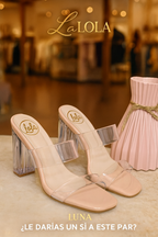 ✨ Tacones LUNA: Elegancia Transparente en Cada Paso 👠✨