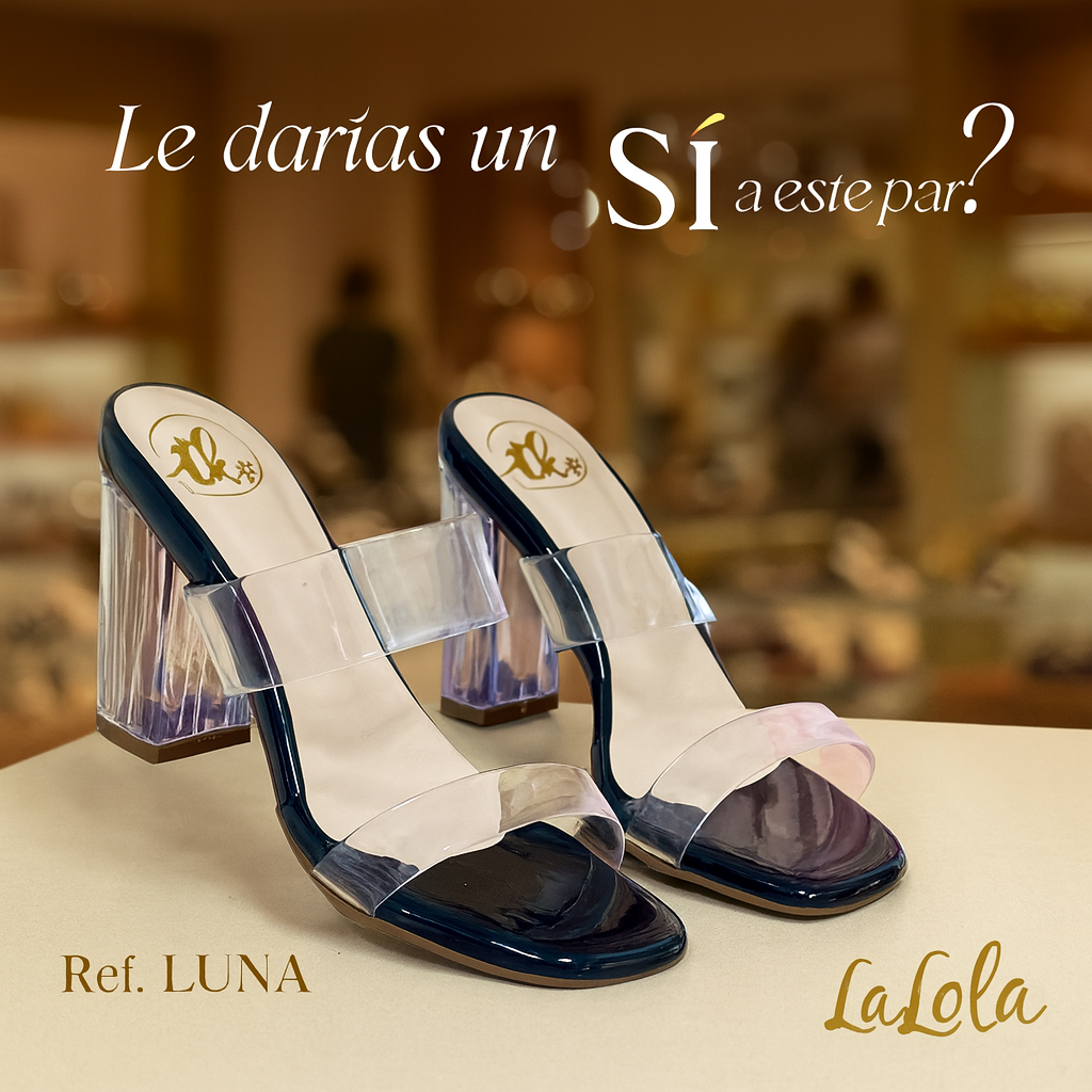 ✨ Tacones LUNA: Elegancia Transparente en Cada Paso 👠✨