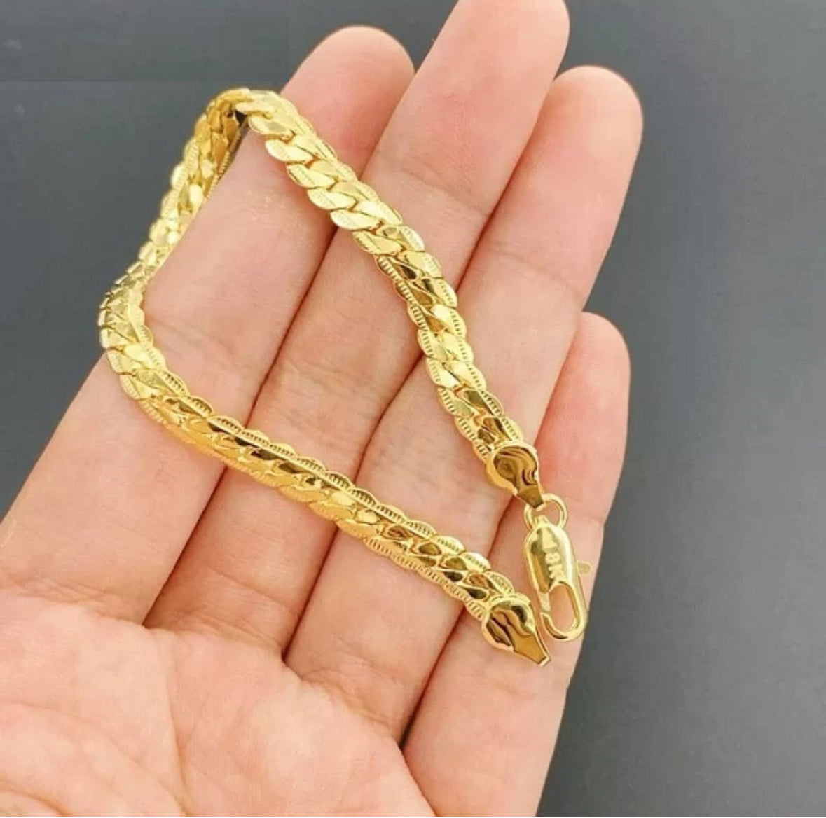 Cadena más brazalete espiga