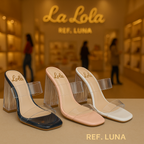 ✨ Tacones LUNA: Elegancia Transparente en Cada Paso 👠✨