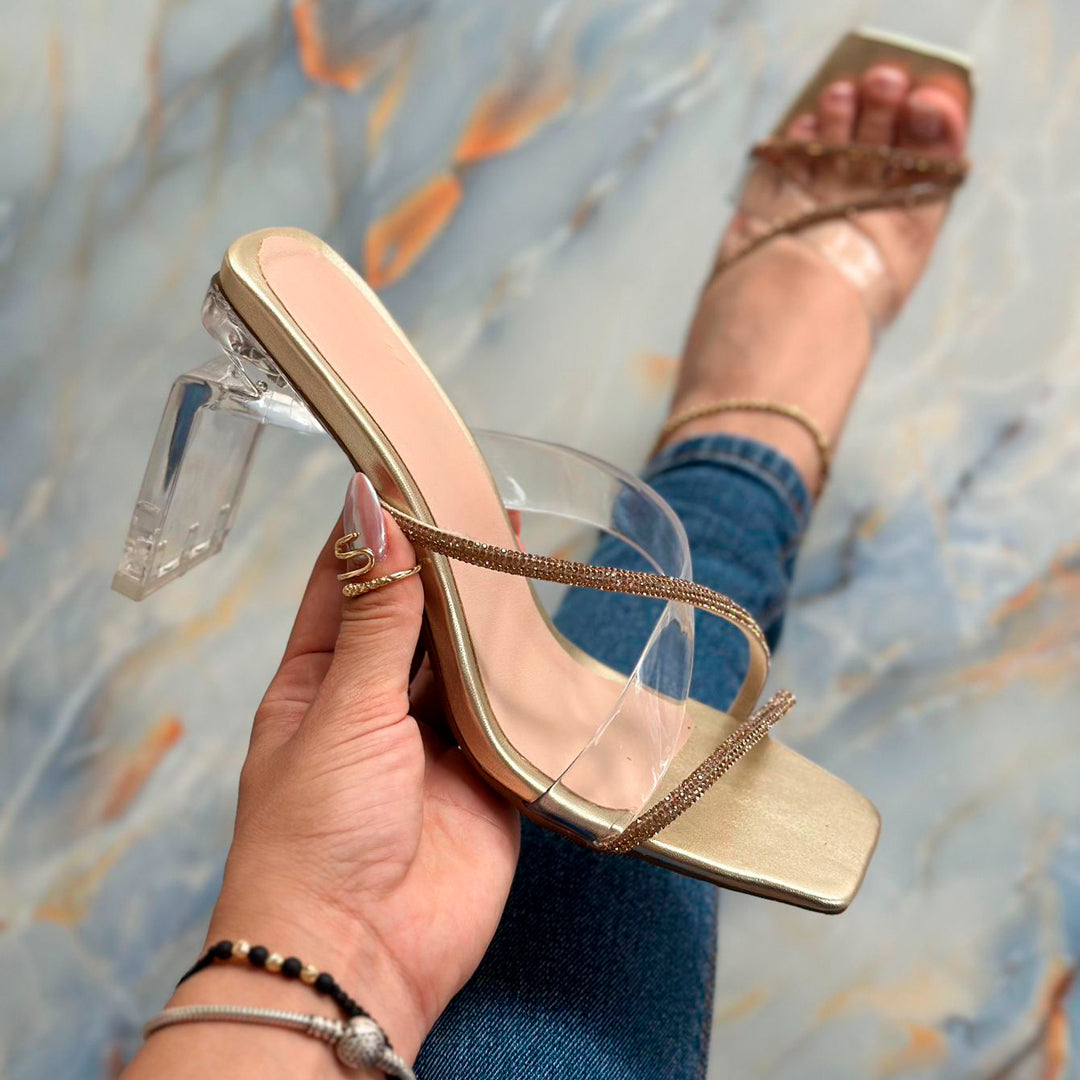 TACON 💎 PALETA – BRILLA CON CADA PASO 💎ELEGANCIA TRANSPARENTE, PODER ABSOLUTO ✨